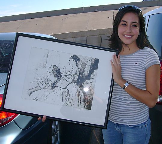 MM with her print